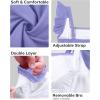 image:imagebeautyin Girls Swimsuit One Piece Ruffle Ruched Bathing Suit Adjustable Strap Swimwear for Teen GirlsPurple