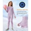 image:imagebeautyin Thermal Underwear for Kids Athletic Thermals Top and Bottom Set Boys Girls Long Johns Set Winter Base LayerPurple