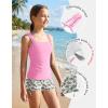 image:imagebeautyin Girls Tankini Swimsuit 2 Piece Bathing Suit Adjustable Straps Tween Tankini Swim Top amp Shorts Swimwear 716YPink